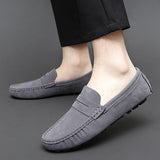 Jorg | Marineblauwe suède bootloafers