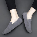 Jorg | Marineblauwe suède bootloafers