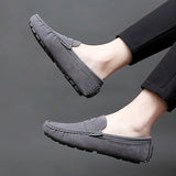 Jorg | Marineblauwe suède bootloafers