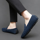 Jorg | Marineblauwe suède bootloafers