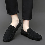 Jorg | Marineblauwe suède bootloafers