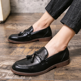 Kamiel | Leren loafers met kwastjes
