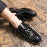 Kamiel | Leren loafers met kwastjes