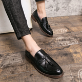 Kamiel | Leren loafers met kwastjes