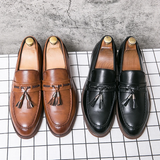 Kamiel | Leren loafers met kwastjes