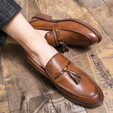 Kamiel | Leren loafers met kwastjes