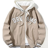 Klaas | Baseball jack met capuchon en knoopsluiting