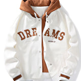Klaas | Baseball jack met capuchon en knoopsluiting