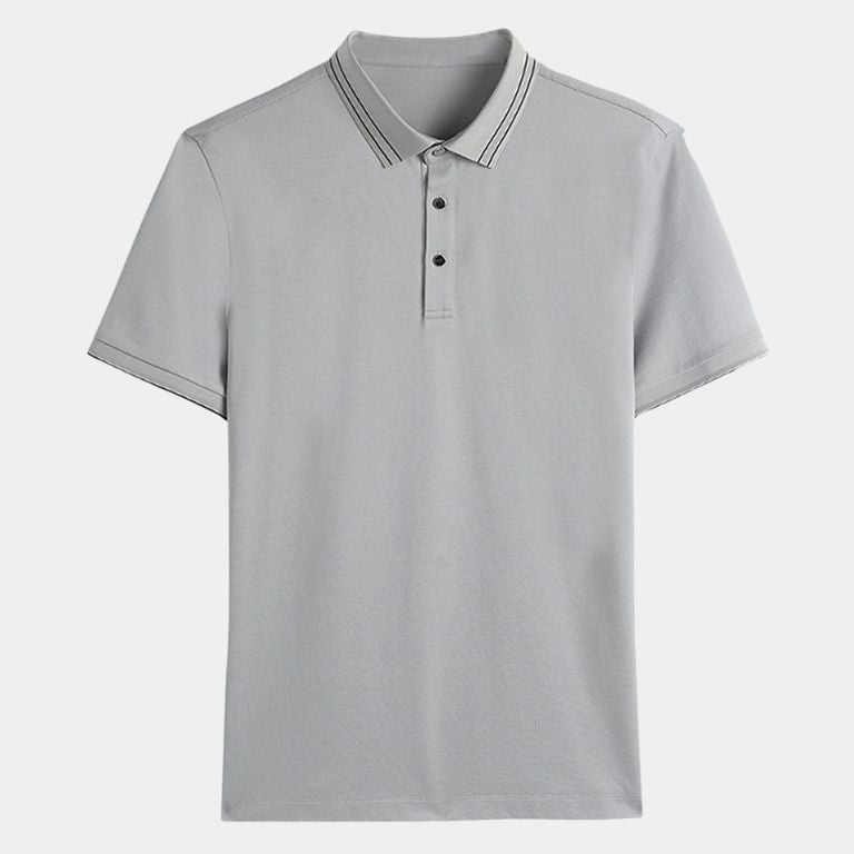 Eryk - Koszulka polo z kontrastową lamówką