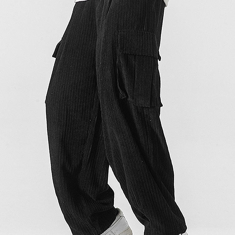 Lars | Corduroy cargo broek relaxed fit