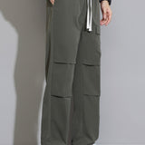 Liam | Pantalon straight leg met trekkoord