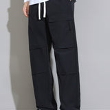 Liam | Pantalon straight leg met trekkoord