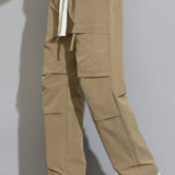 Liam | Pantalon straight leg met trekkoord