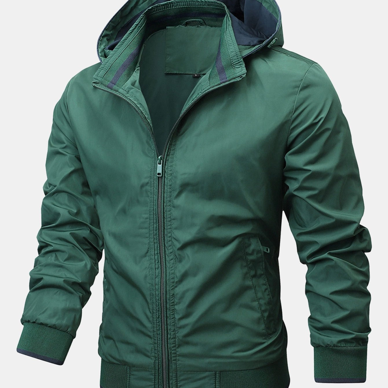 Luuk | Jack met afneembare capuchon in contrasterende kleur