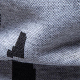 Luuk | Trui met abstracte print en opstaande kraag