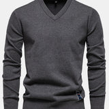 Leopold - Dzianinowy sweter w serek