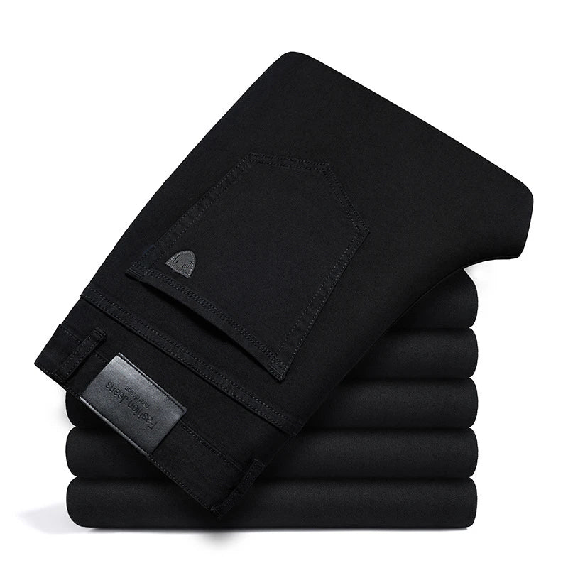 Meindert | Klassieke jeans met rechte pijpen en stretch