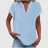 Ksawera - Bluzka V-Neck Wygodna