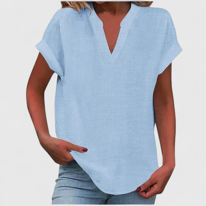 Ksawera - Bluzka V-Neck Wygodna