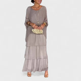 Nora - Elegancka sukienka casual boho com chiffon