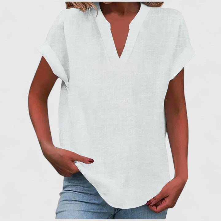 Ksawera - Bluzka V-Neck Wygodna