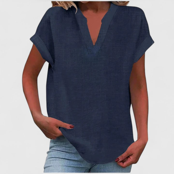 Ksawera - Bluzka V-Neck Wygodna