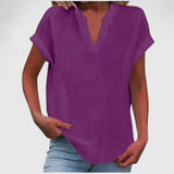 Ksawera - Bluzka V-Neck Wygodna