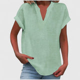 Ksawera - Bluzka V-Neck Wygodna