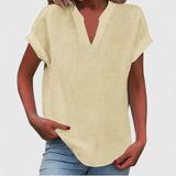 Ksawera - Bluzka V-Neck Wygodna