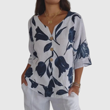 Laura - Bluzka V-Neck Wygodna