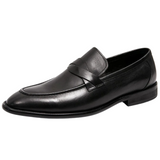 Ksawery - Eleganckie skórzane penny loafersy