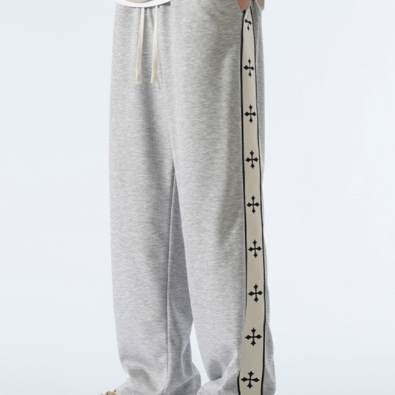 Rens | Pantalon relax fit met zijstreep