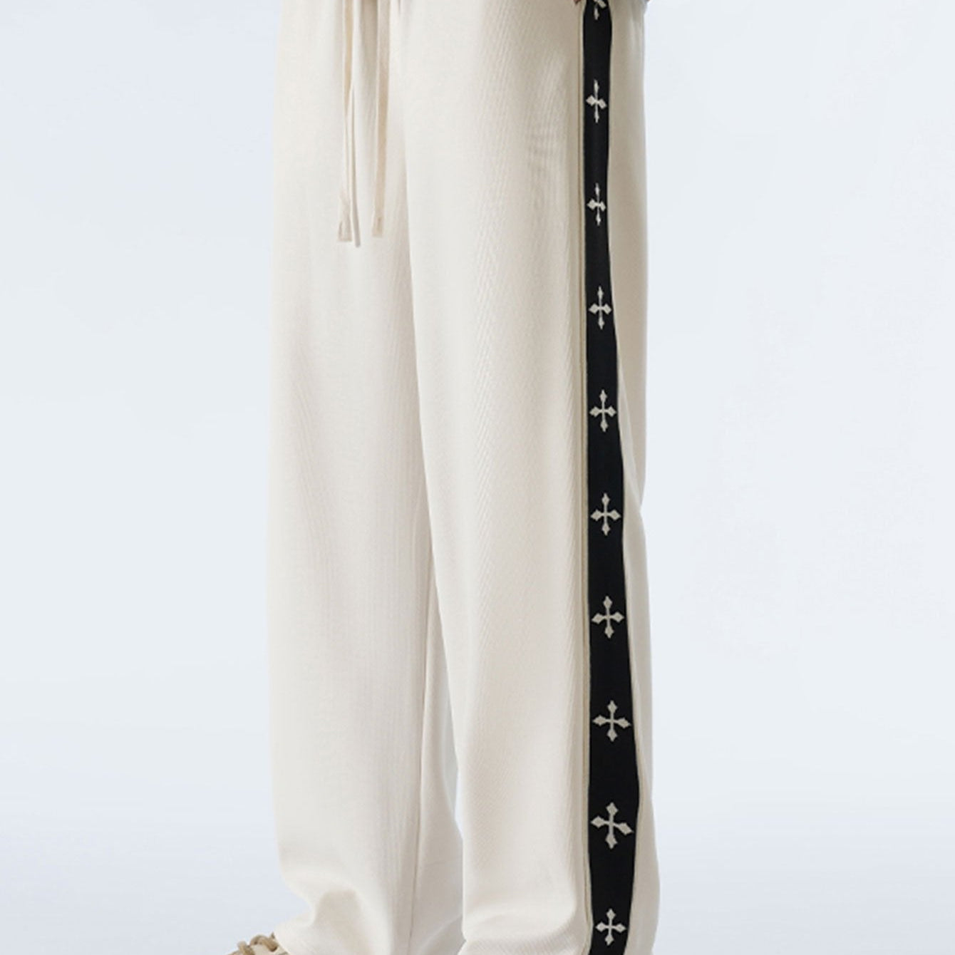 Rens | Pantalon relax fit met zijstreep