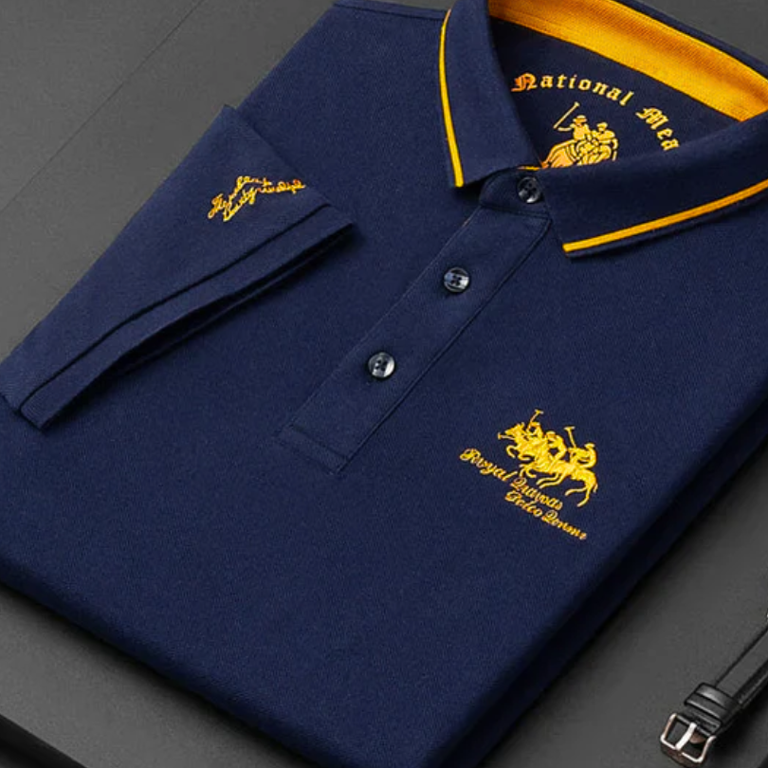 Lucjan - Koszulka polo w klubowe paski