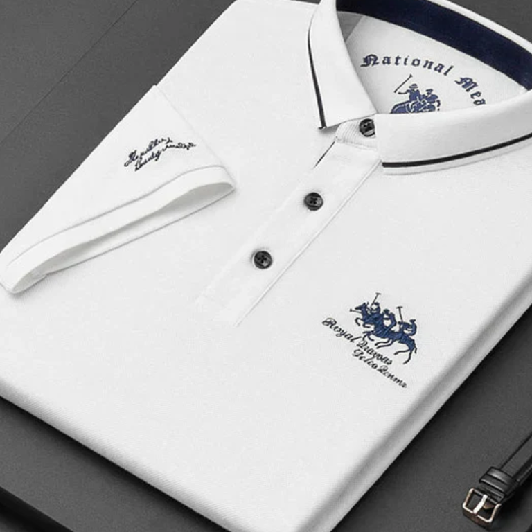 Lucjan - Koszulka polo w klubowe paski