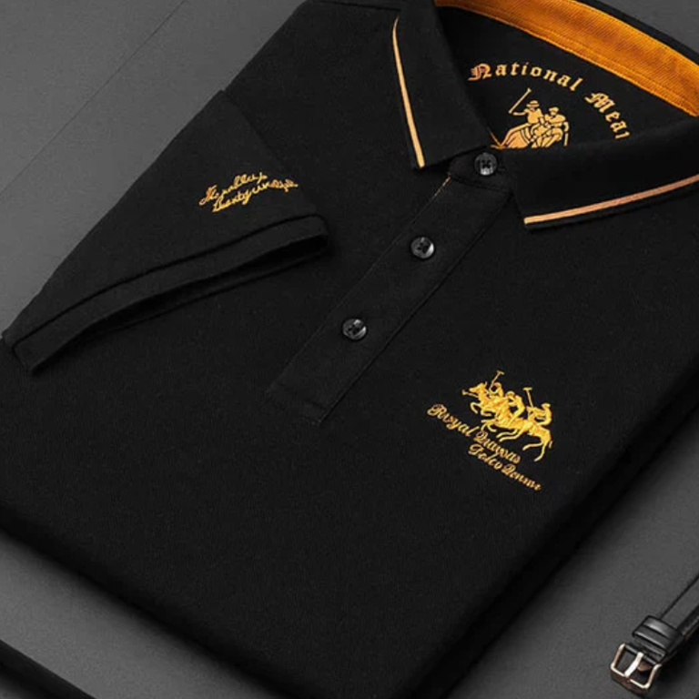 Lucjan - Koszulka polo w klubowe paski