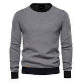 Konstanty - Strukturalny sweter z cienkiej dzianiny