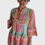 Juliana - Sukienka boho com falbanami