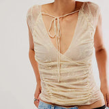 Lumi - Zielona Lumière Mesh T-shirt