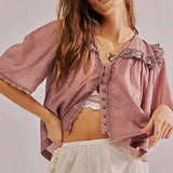 Maria - Bluzka Marais Ruffle