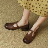 Ludwika - Buty z paskiem T w stylu vintage
