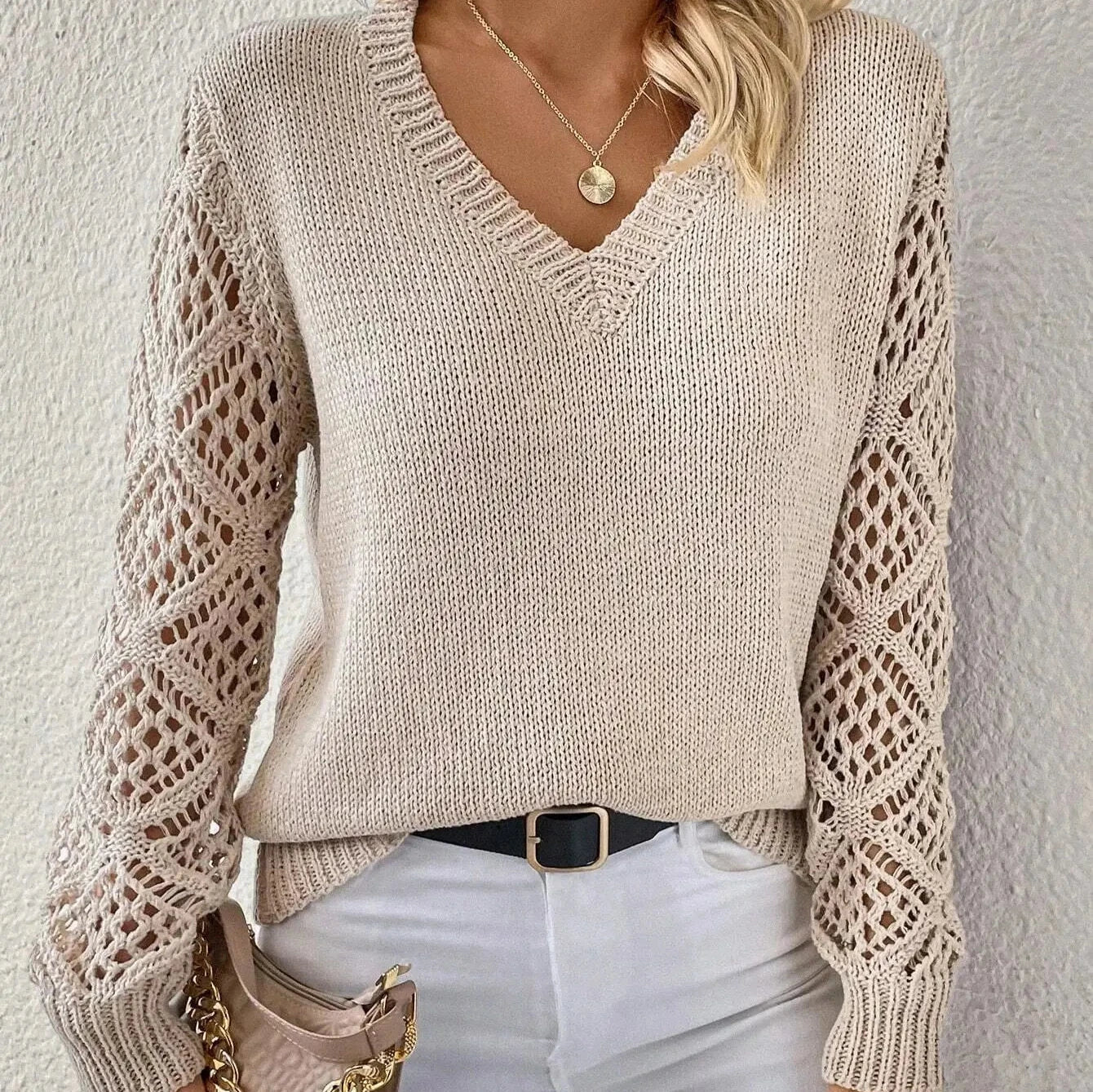 Marta - Sweter V-Neck Couture