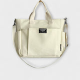 Malwina - Torba Tote z Minimalistycznego Kanvasu