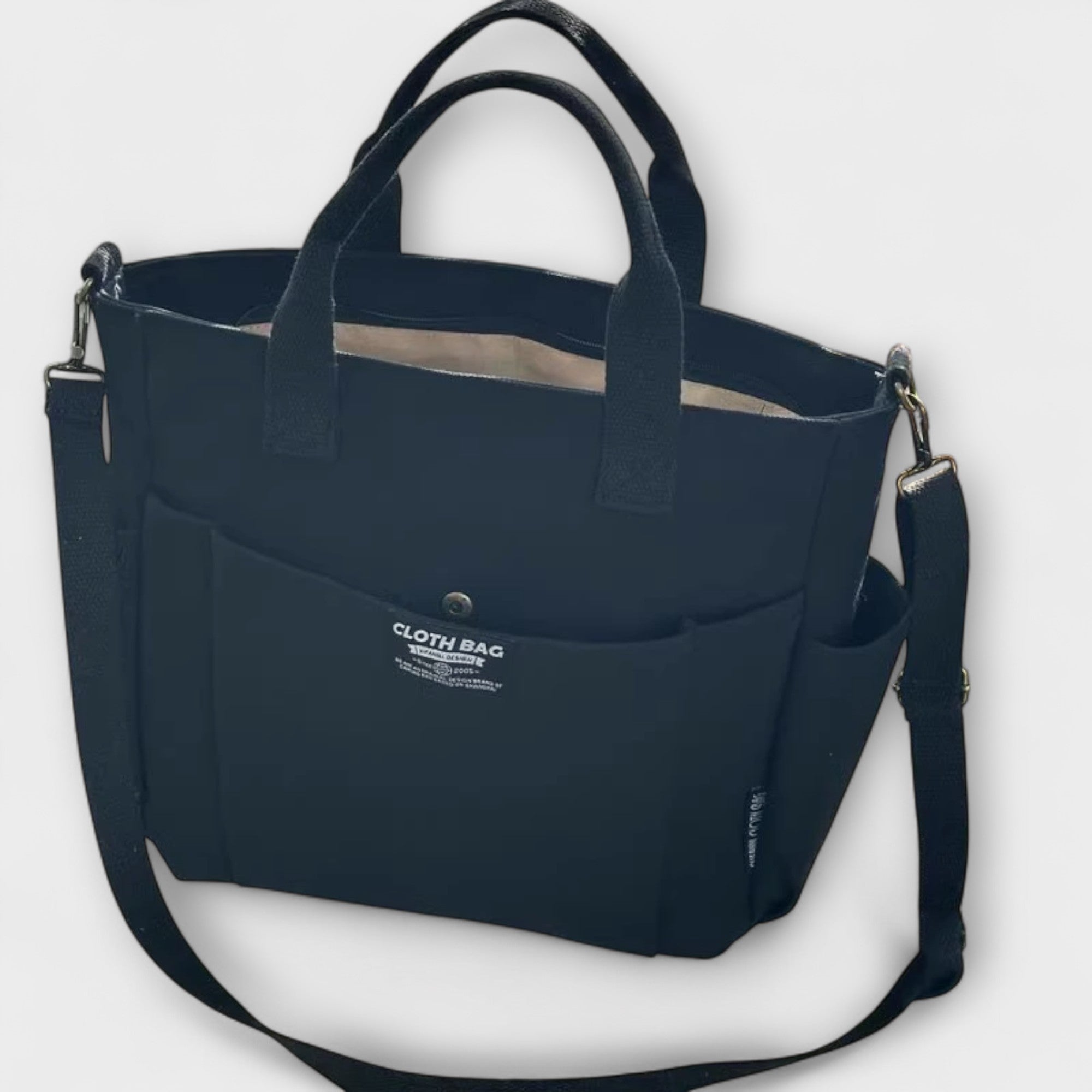 Malwina - Torba Tote z Minimalistycznego Kanvasu