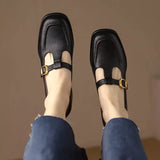 Ludwika - Buty z paskiem T w stylu vintage