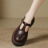 Joanna - Buty vintage z paskiem T