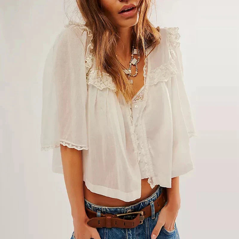 Maria - Bluzka Marais Ruffle