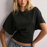 Ardena - Drape bawelnka t-shirt