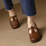 Ludwika - Buty z paskiem T w stylu vintage