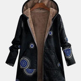 Gizela - Kurtka sherpa w etniczny wzór